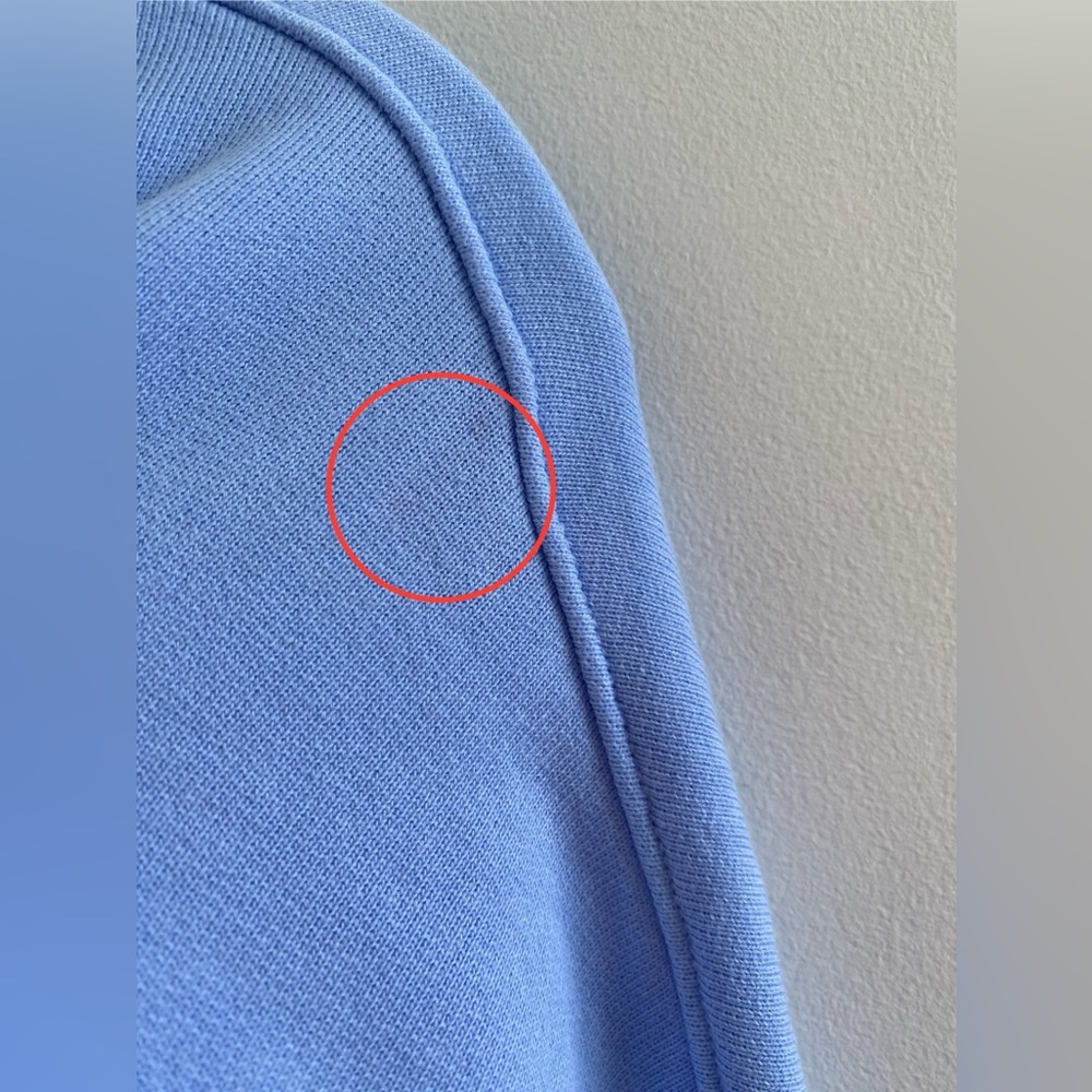 Frank & Eileen Blue Anna Long Sleeve Capelet Triple Fleece Sweatshirt Size XL - Picture 6 of 10